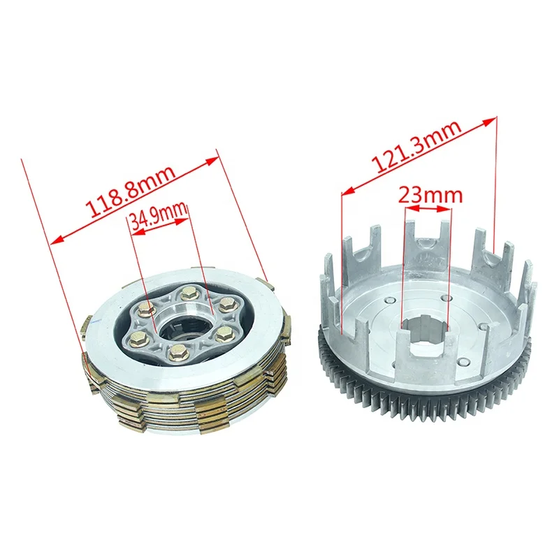 Hot Sale universal clutch kit for all CB250 and CG250 engines like Shineray 250 and Loncin 250 or Zongshen 250