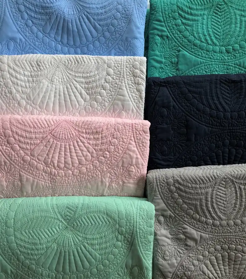 Monogram Personalized Embroidered Soft Multifunction Cotton Heirloom Baby Knitted Quilts Baby Blanket  US Warehouse RTS DMA7538