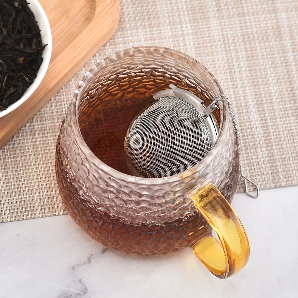 304 Stainless Steel Tea Ball Set with Fine Mesh Thickened Chain Link Tea Infuser Strainer