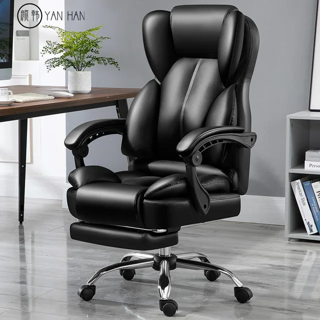 luxury office furniture high back boss swivel sillas de oficina leather ergonomic reclining office executive massage chair