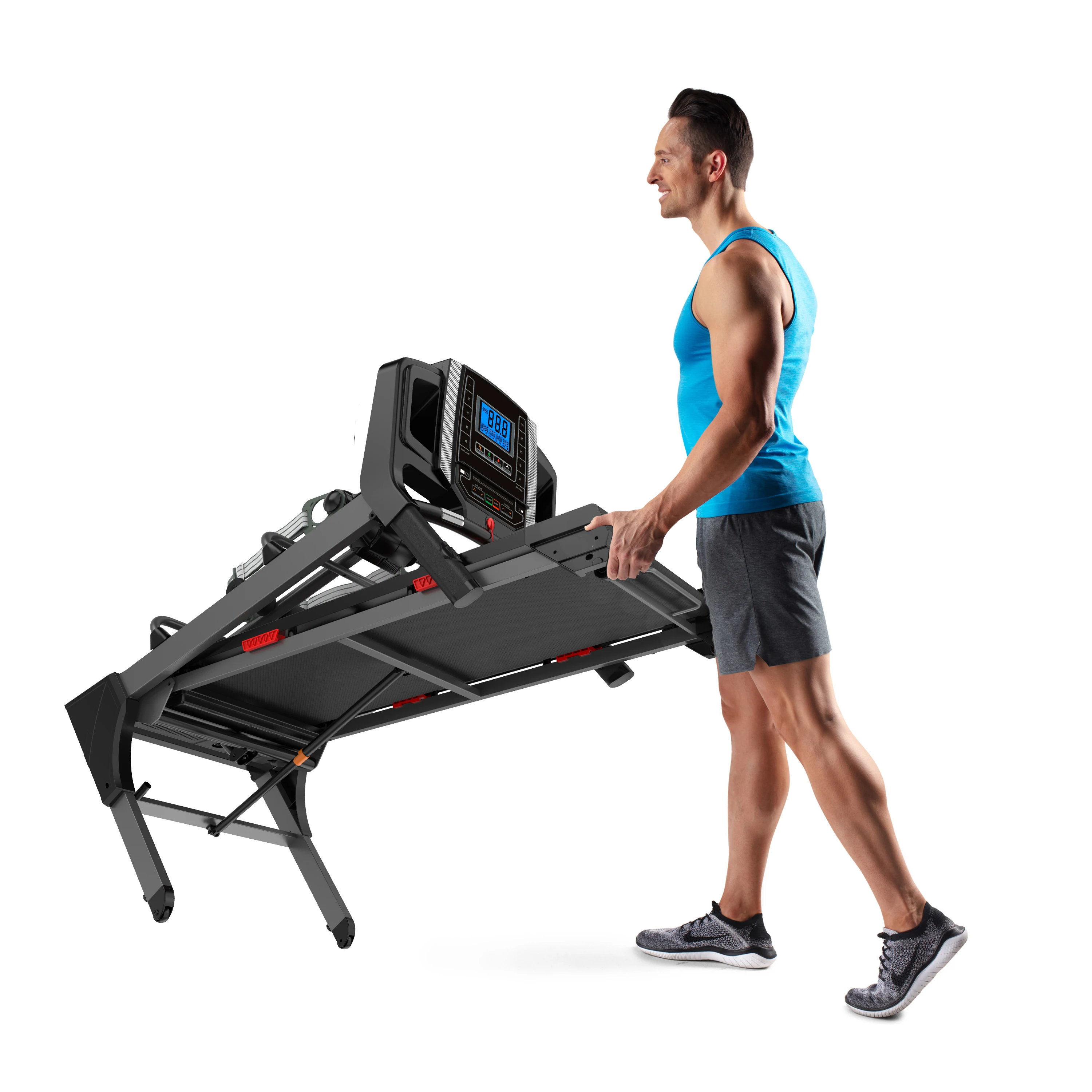 SuperMove run machine gym best gym equipment manufacturers portable manual treadmill 3hp MP3 USB 3.0hp 0.8-16km/h 150kg