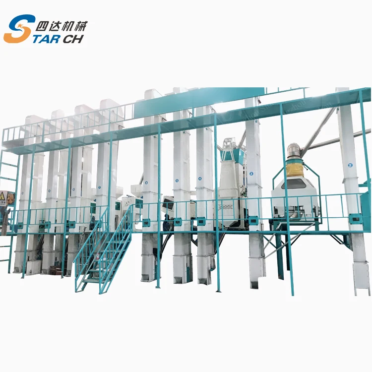 Complete Set Automatic Rice Milling Line with Rice Polisher