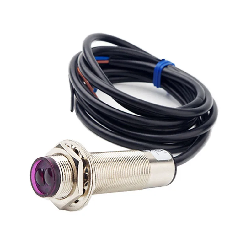 ODOELEC cylinder metal M12 M18 npn pnp diffuse reflective photoelectric sensor ir switch