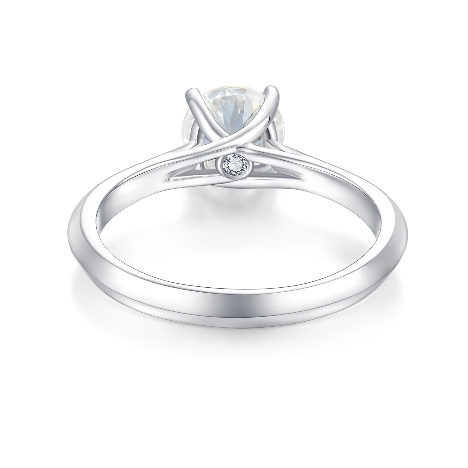 bijoux acier inoxydable 925 silver 1 ct d vvs Moissanite wedding Ring jewelry for Women moissanite engagement ring fine jewelry