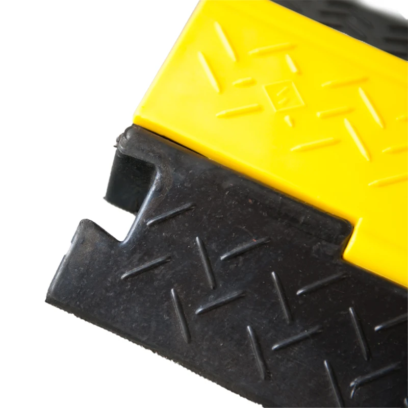 2 Channel Floor Cover Cable Bridge Rubber Cable Cross Protector