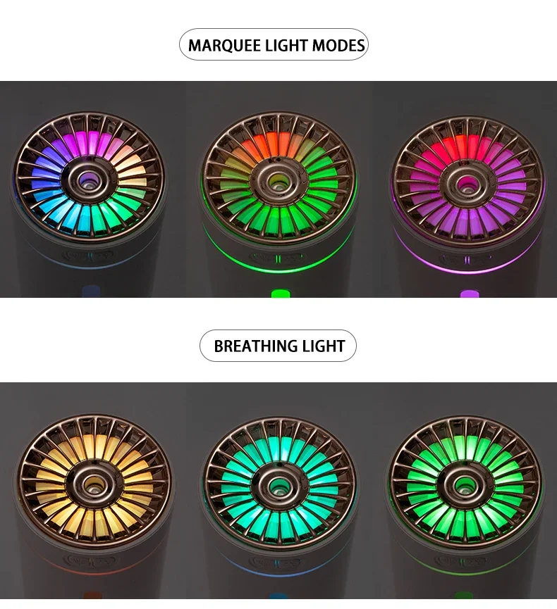 300 мл USB перезаряжаемый домашний офис автомобиля RGB светодиодные фонари увлажнитель воздуха