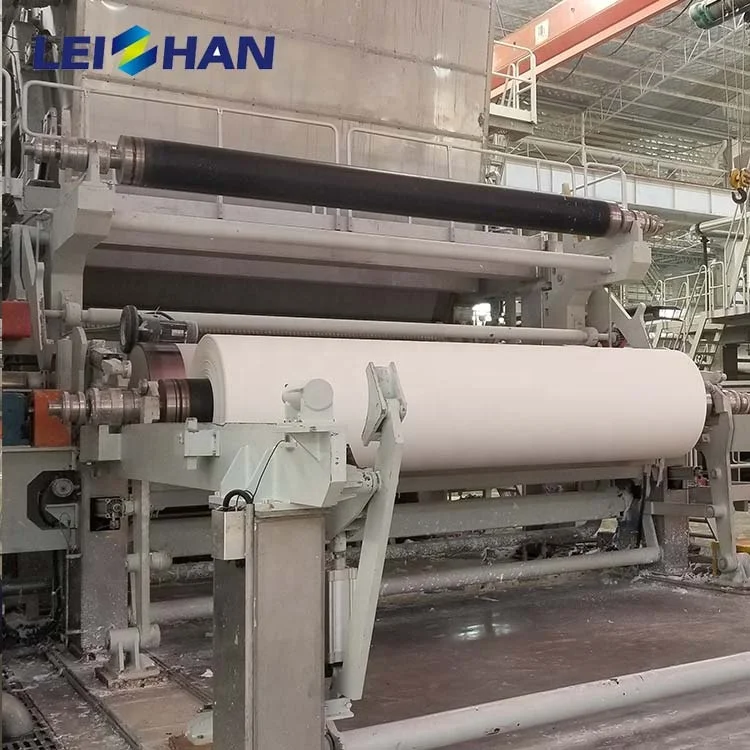 Waste paper recycling or wood pulp toilet and tissue paper making equipment