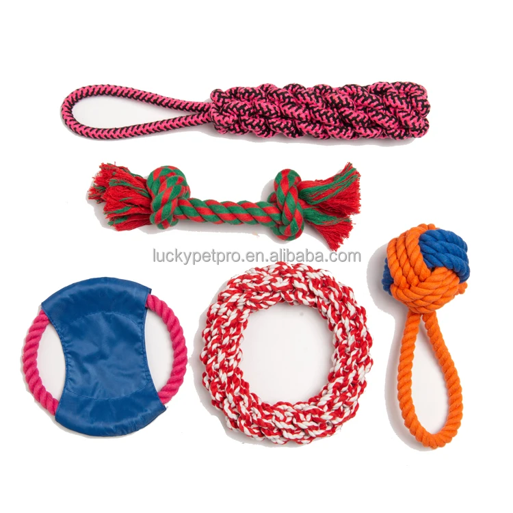 pet rope toy/pet cotton rope dog toy 10pcs 8pcs 5pcs rope dog toy set