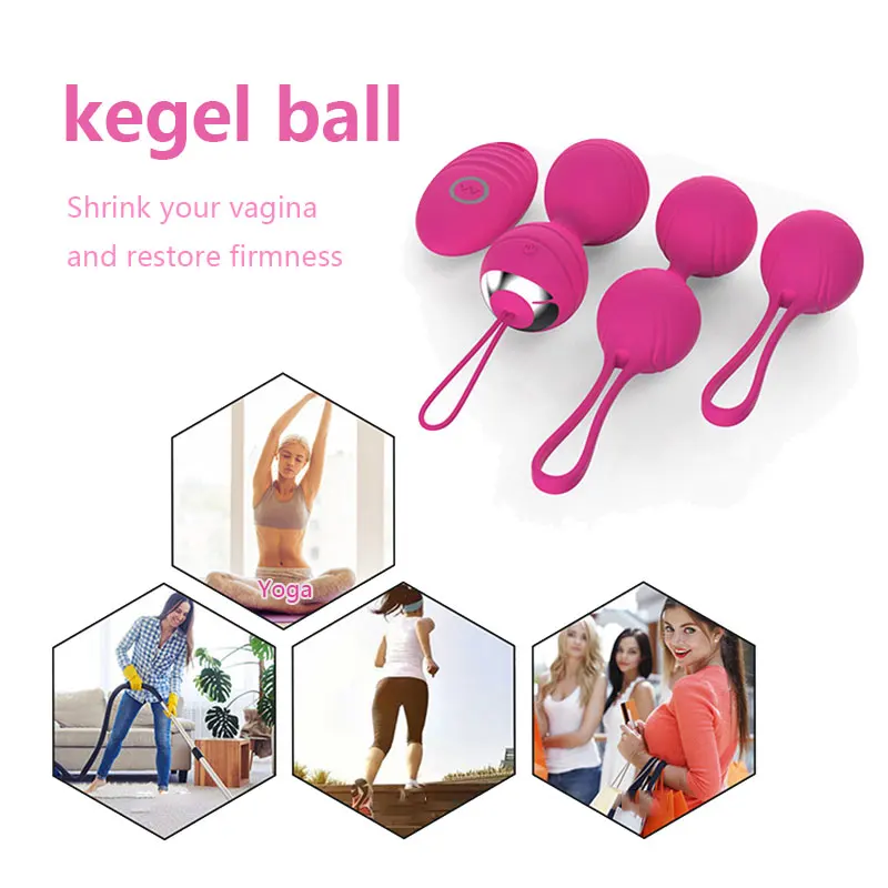 Шарики Кегеля, силиконовый тренажер для вагинального упражнения, вагинальный вибратор для упражнений для женщин, набор устройств для упражнений Кегеля, шарик Кегеля