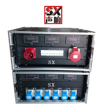 6way power distro rack single phase electrical panel box