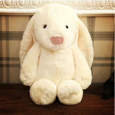 Wholesale Kawaii Long Ear Easter Bunny Plush Toy Multi-color Bunny Rabbit Stuffed Animal Plushies Unisex Rabbit Doll PP Cotton