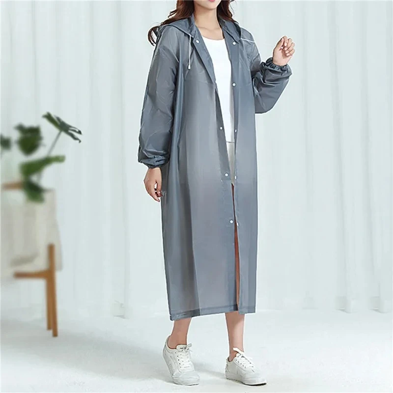 High Quality Raincoat Eva Unisex Raincoat Thickened Waterproof Rain Coat Women Men Camping Waterproof Rainwear Suit