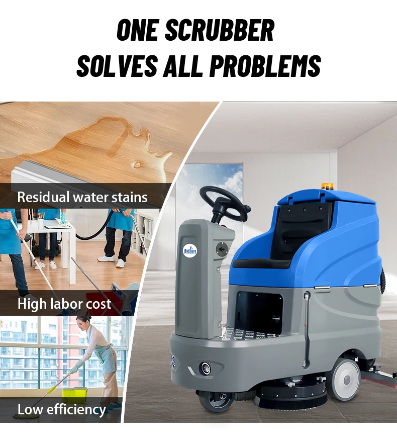 Competitive Price Durable High Quality Rider Floor Scrubber Machine