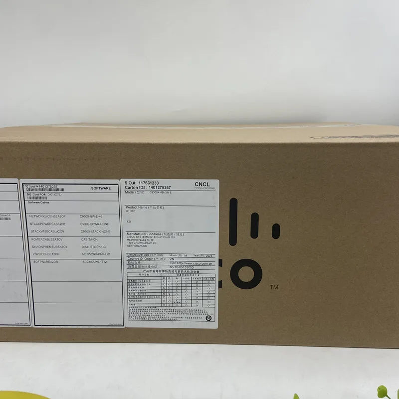 Оригинальный коммутатор scisco C9500-48Y4C-E коммутатора poe 48 портов gigabit 1000