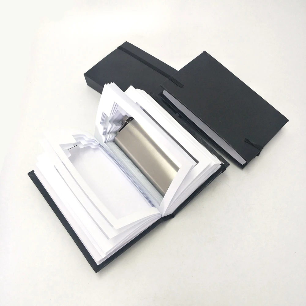 Bible Book Custom logo 6oz stainless steel hip flagon gift whisky flasks