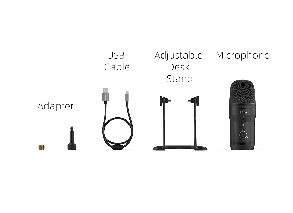  Fifine K690 USB микрофон 4 Полярный узор конденсаторный для