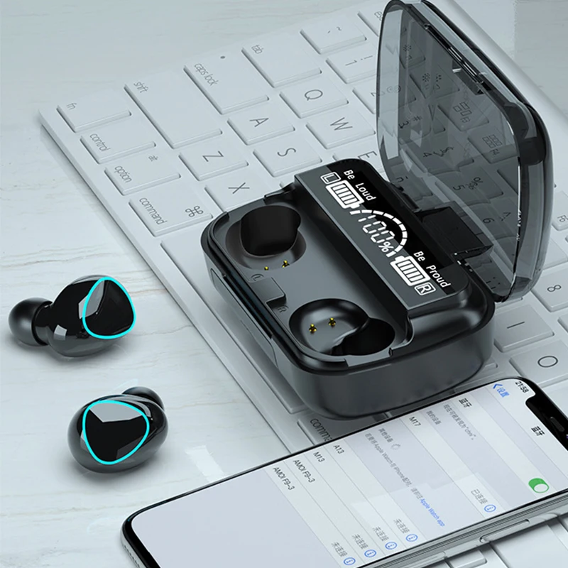 2022 new waterproof M10 TWS Earphone Gaming Headphone touch 3d surround sound sports wireless earphones headphones