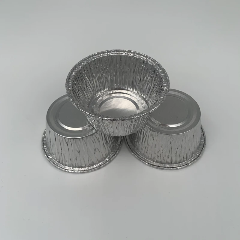
Factory shallow large round food packaging baking pizza hand popcorn disposable bakeware 6 cups with aluminum foil 