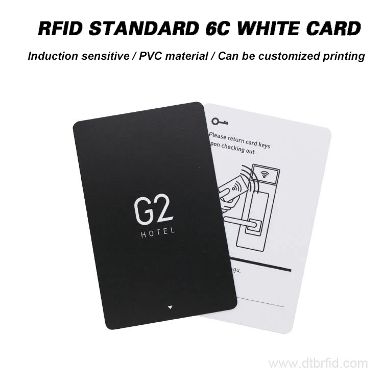 Printable RFID Ntag213 Ntag215 NFC Blank PVC 13.56mhz White Key Hotel Access Custom Nfc Card