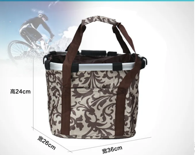 Bike Bag Bicycle Basket Bicycle Knapsack Aluminum Alloy Frame Carrier Bike Front Carrier Bag Pet Pouch Outdoor Rucksack