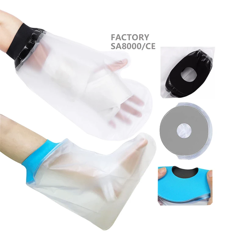 wound protector adult full arm cast protector  reusable bandage cover elastic fabric