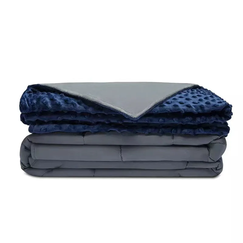 Распродажа высокое качество низкая цена полиэфирные хлопковые Утяжеленные одеяла с флисовой крышкой для взрослых