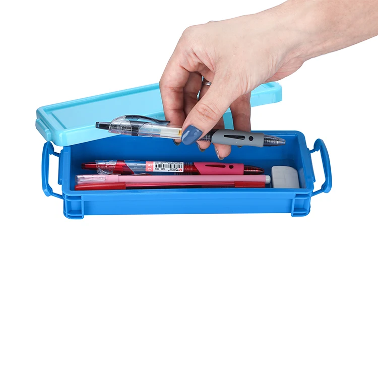 Environmentally Friendly Wholesale Simple Student Stationery Box Custom Plastic Stationery Box