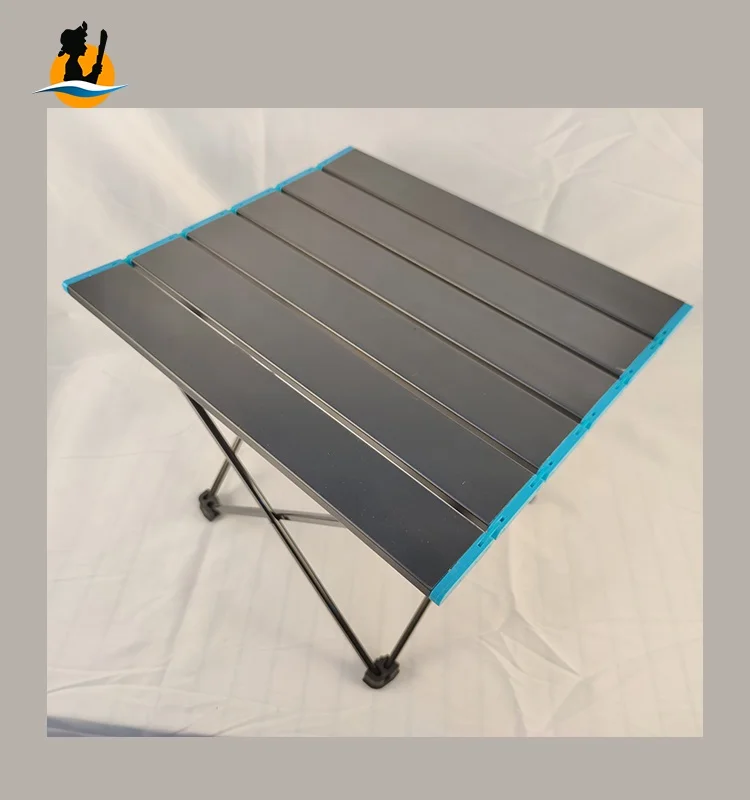 Tomsawyer Portable Aluminum Roll Compact Beach Outdoor folding table Camping for Picnic