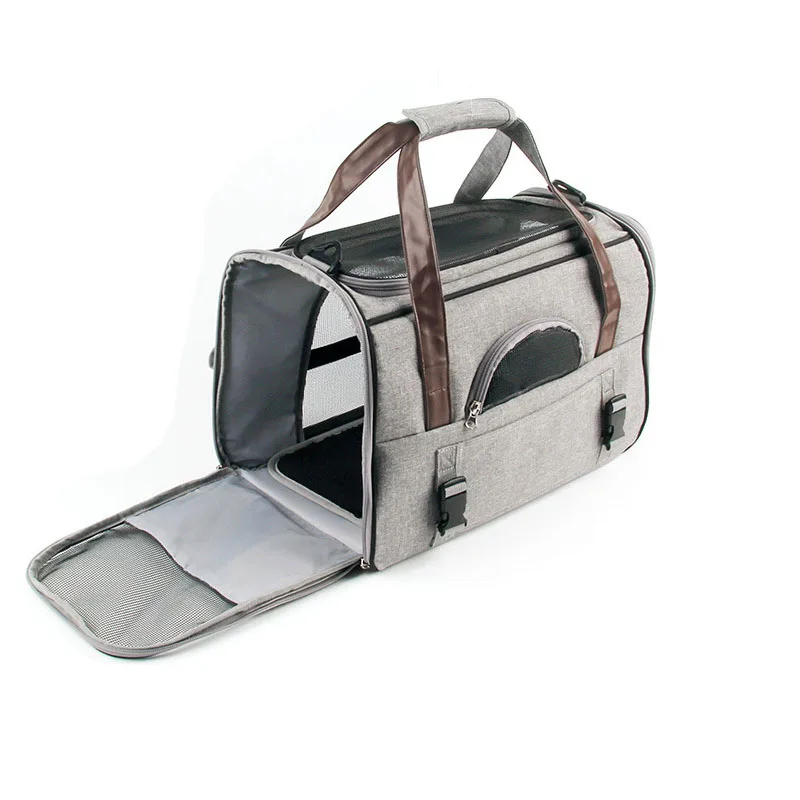 Airline Approved Small Dog Cat Carrier Soft Sided, Collapsible Travel Puppy Carrier Bag