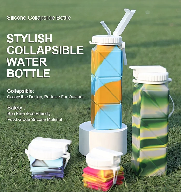 Cheap Price Bpa Free Silicone Foldable Travel Sports Water Bottle Cup Collapsible Water Bottle Silicon For Gym