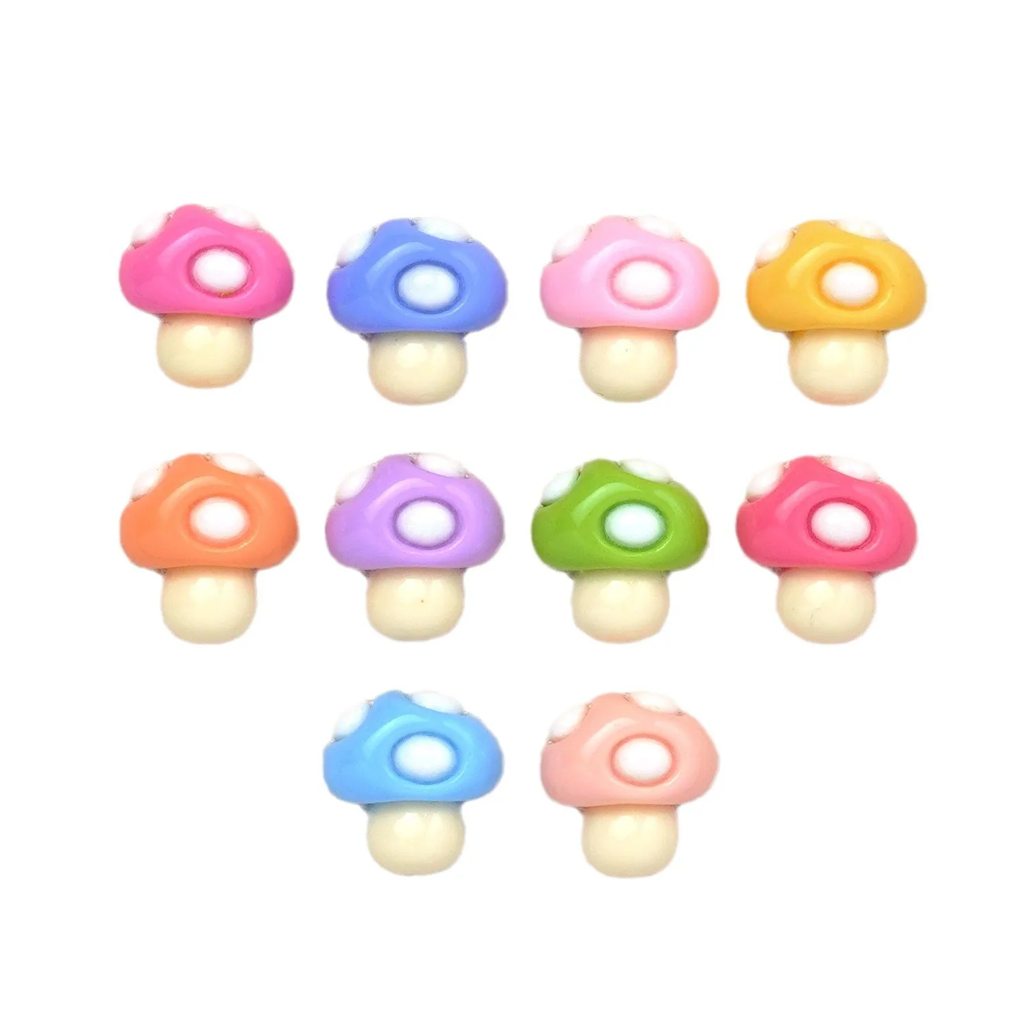 Kawaii flatback красочные мини-грибные смолы художественные ремесла для скрапбукинга украшения ручной работы шпильки изготовления шармов аксессуары