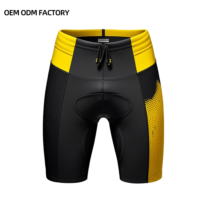 Unisex Padded Cycling Shorts High Elastic Nylon Spandex Italian Domestic Fabric Gel Padding Biking Shorts