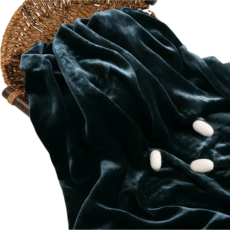 wholesale 21%silk 79% velvet luxury multicolor Soft Velvet Fabric For  for clothes