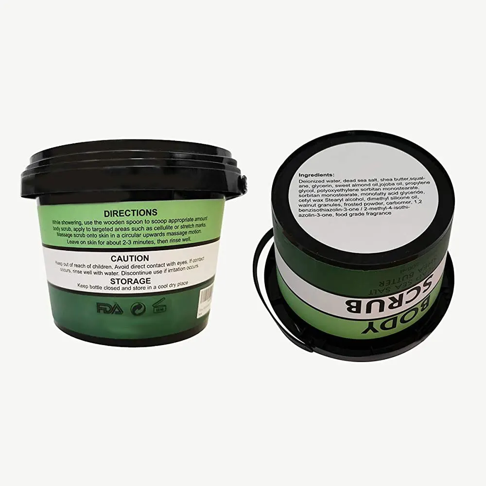 
 New Products Samples For Free Face Exfoliator Whitening Moisturizing Deep Cleansing All Natural Scented Body Scrub No Label  