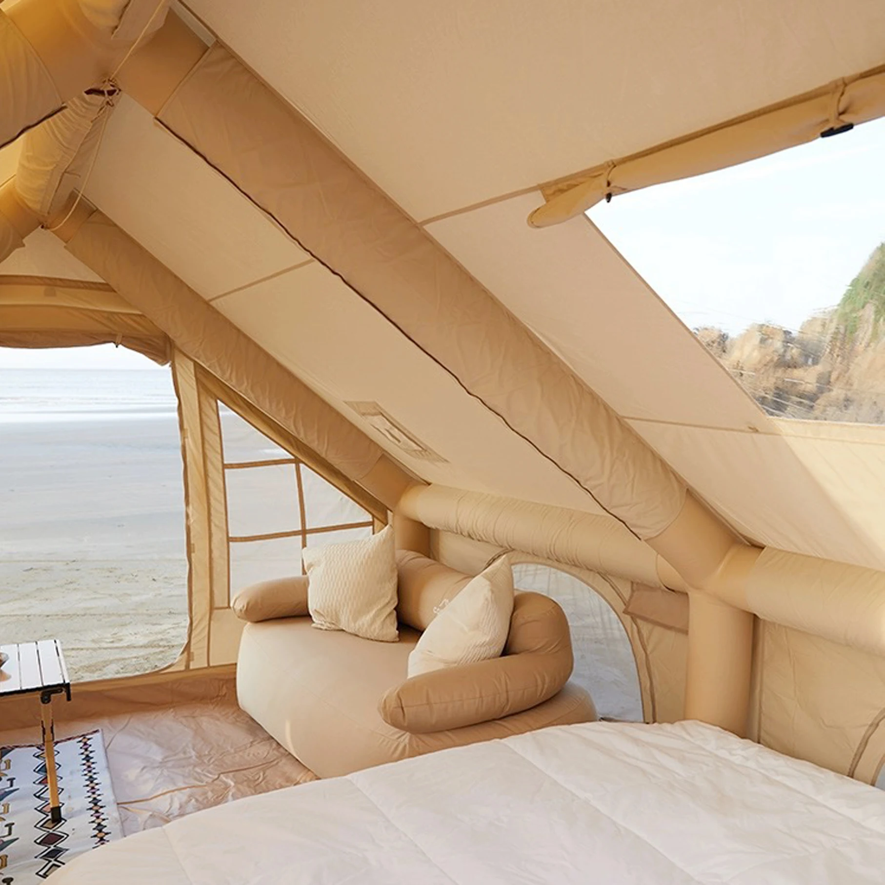 air tent double-action hand pump Outdoor Inflatable Camping Tent best air tent