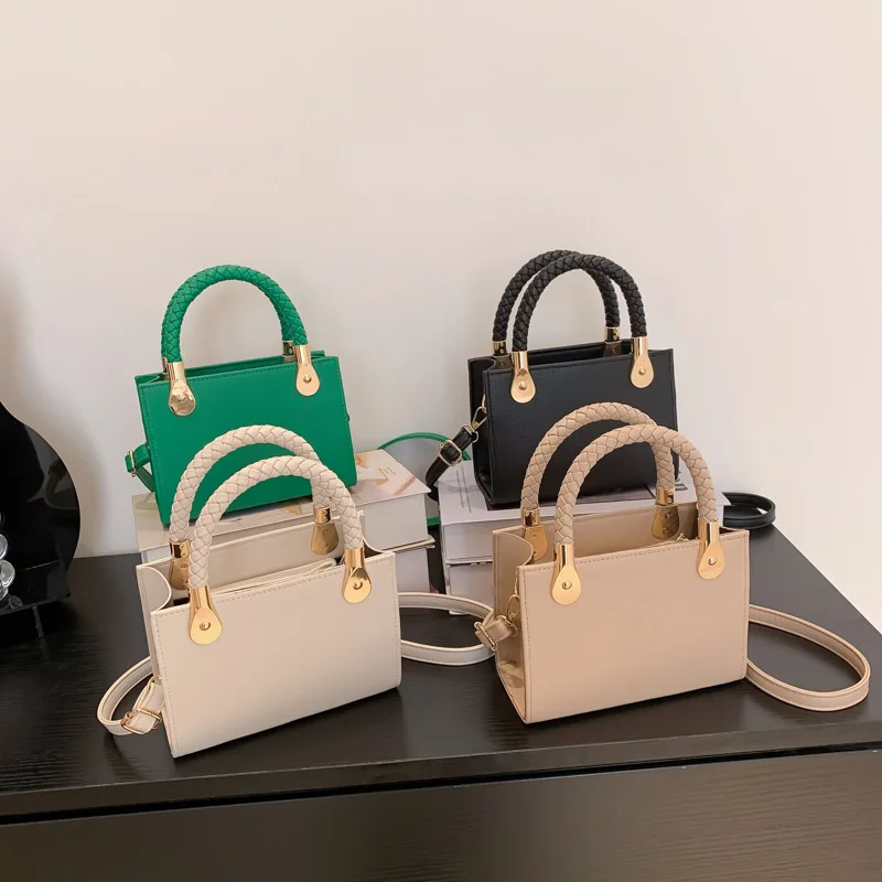 Women Handbags Luxury Ladies Cross Body Customized Logo Printed Leather Cotton Women Shopping Tote Bags 2023