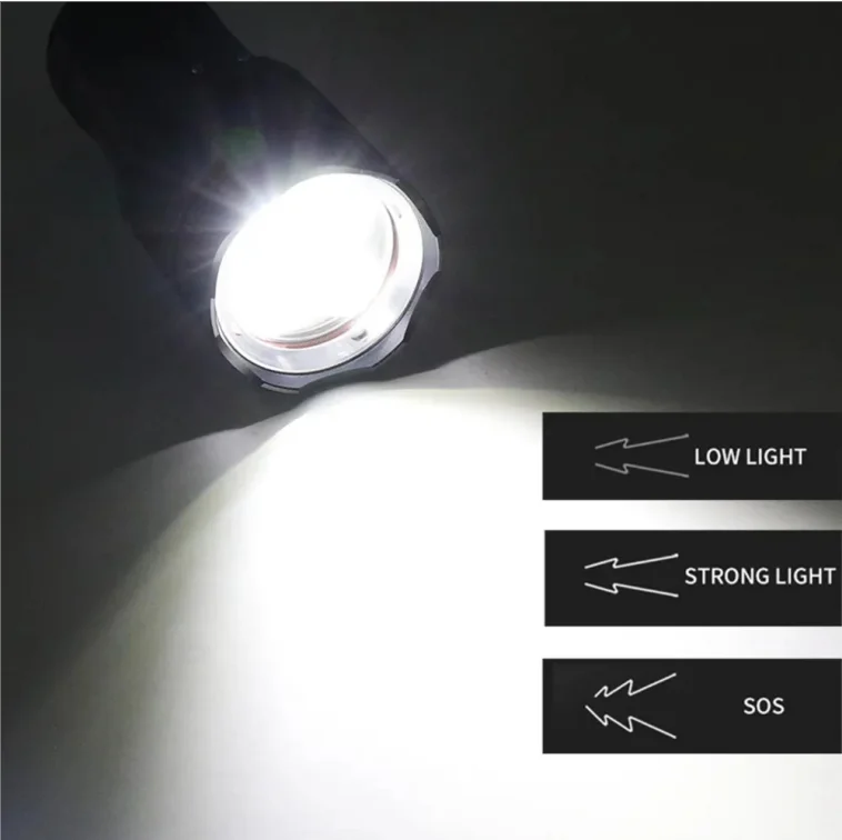 5*T40 push magnetic switch IP68 Waterproof Deep Sea Operation Patrol led Diving Underwater torch light flashlight