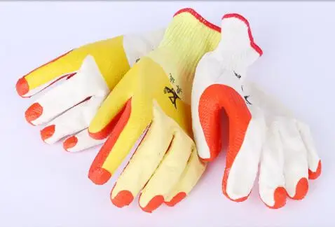 High-quality Elastic Wear Resistant Thickened Anti-skid Anti Cutting and  Latex Dipping Film labor Protection Safety Gloves