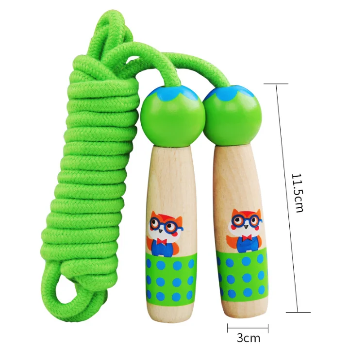 Kid Jump Ropes Girls Boys Skipping Rope for Kids with Wooden Handle for Outdoor Fun Activity Children Students Preschooler