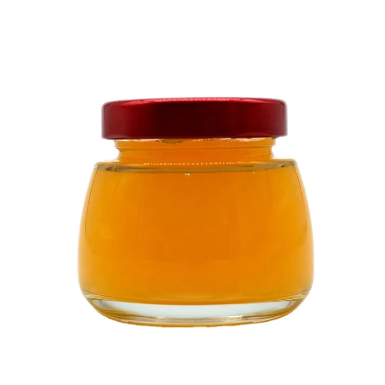 Factory Produced Wholesale Different Sizes Glass Jar 30ml 50ml 75ml 120ml Round Glass Honey Jar Metal Lid