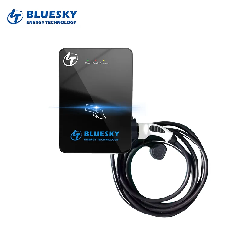 
22kw AC EV Charger IEC 62196-2 Wall-mounted Level 2 Ev Wallbox Charger ev charger pole 