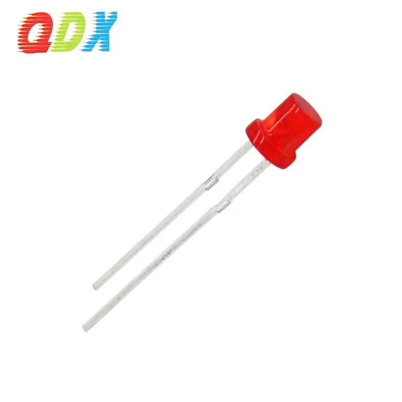 3mm LED Light Emitting Diode Flat Top Diffuse Color lens Bulb Lamp 2V 3V Indicator 1000pcs/Bag led flat head cylindrical light