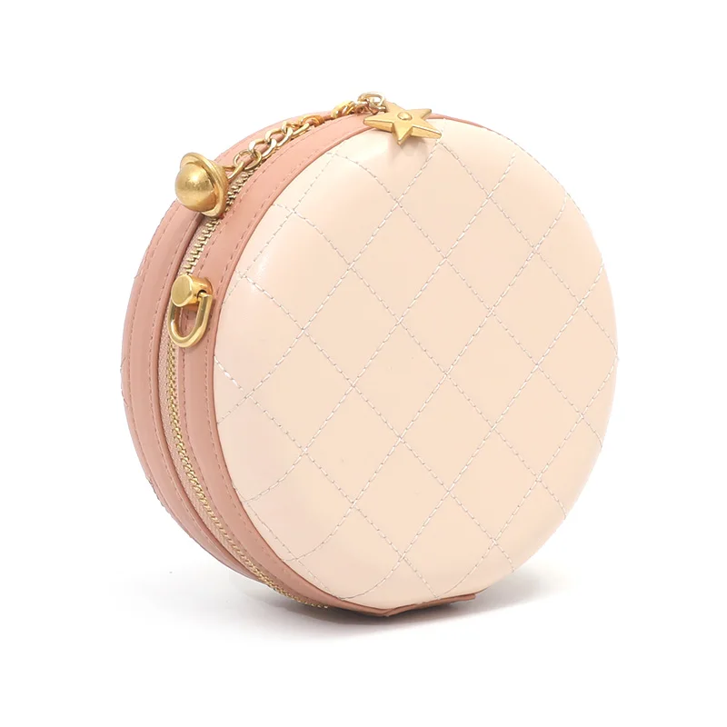 Factory direct sales custom designer round leather women shoulder bag with good price