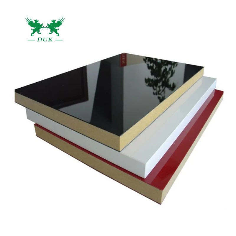 Good Price High Gloss Acrylic UV MDF Board, UV Mirror Melamine MDF Board For Door