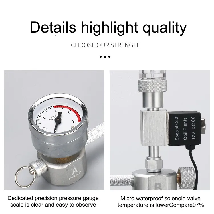 Wholesale Aquarium accessories diy set Homemade aquatic plant CO2 set kit Easily controlled aquarium CO2 generator