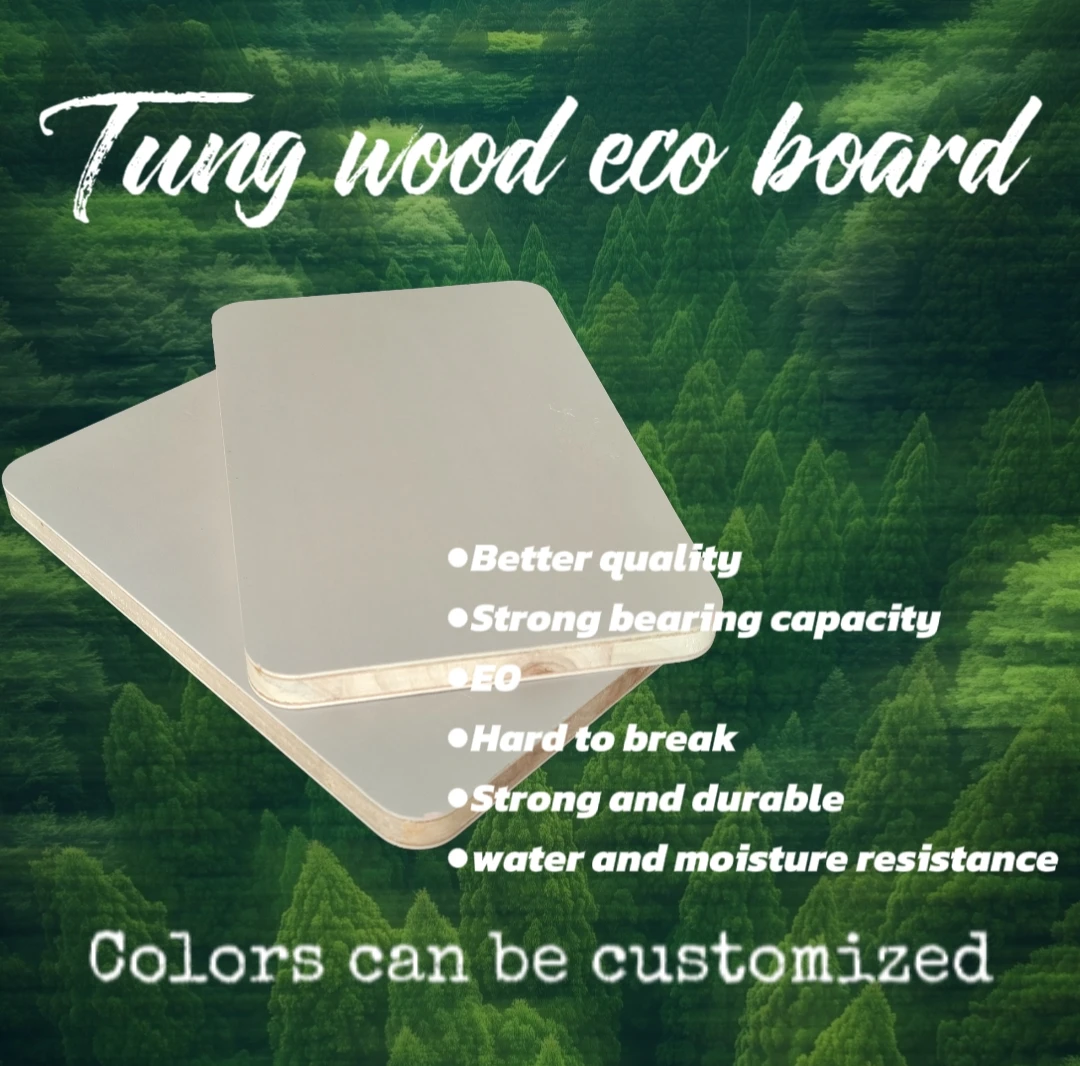 Water and moisture resistance tung ecological board for Furniture film face plywood