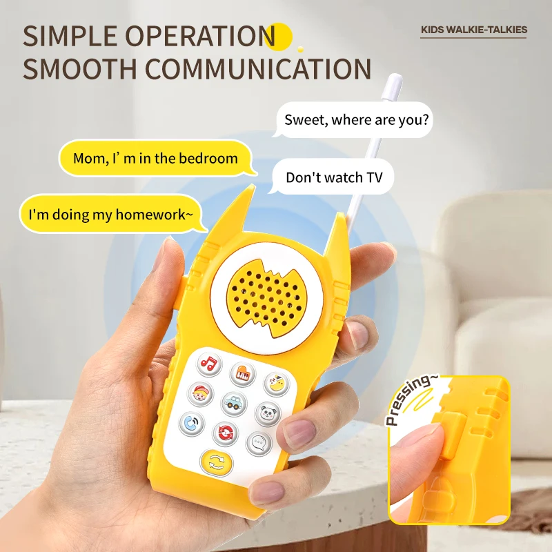 Hot selling Outdoor Educational Interphone Plastic Microphone Wireless Handheld Toy For Kids Parent-Child Walkie Talkie