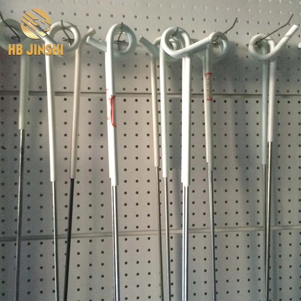 1M Farm Animal Tread-in Portable Electric Fence Pigtail Post Steel Pigtail Stake