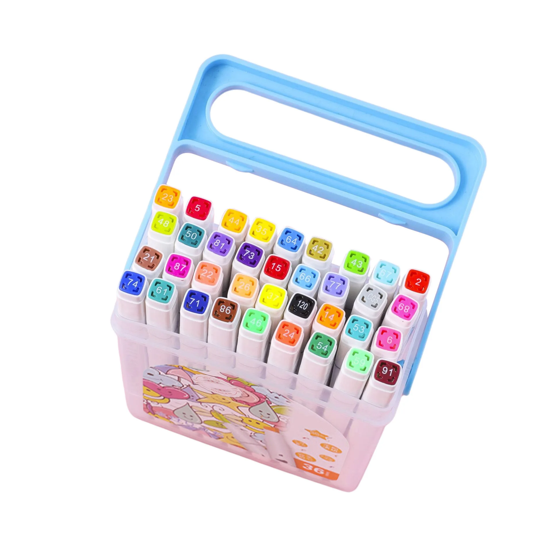 Набор ручек для рисования для студентов, Нетоксичная и моющаяся цветная ручка для детей, двусторонний цветной маркер