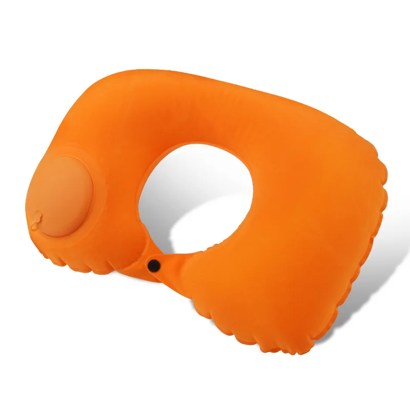 Promotional Lightweight Travel Pillow Inflatable U Shape Pillow Comfortable Car Headrest Inflatable Travel Pillow